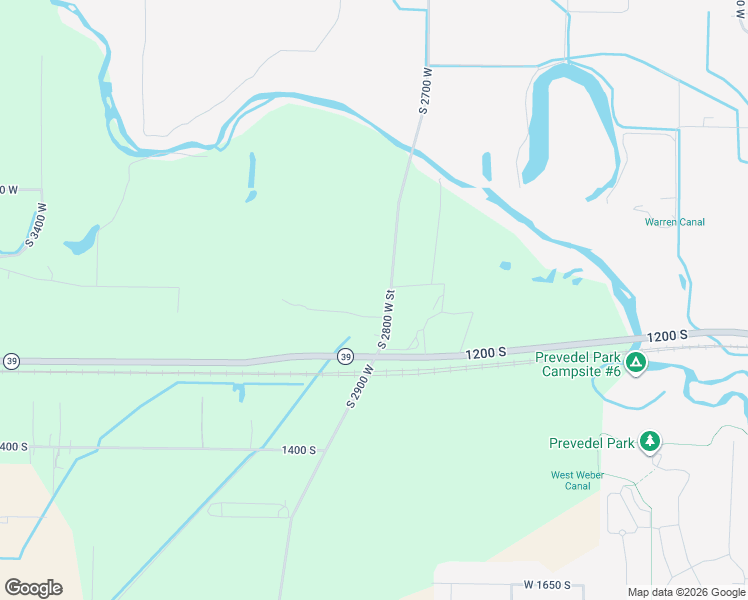 map of restaurants, bars, coffee shops, grocery stores, and more near 1121 South 2700 West in Ogden