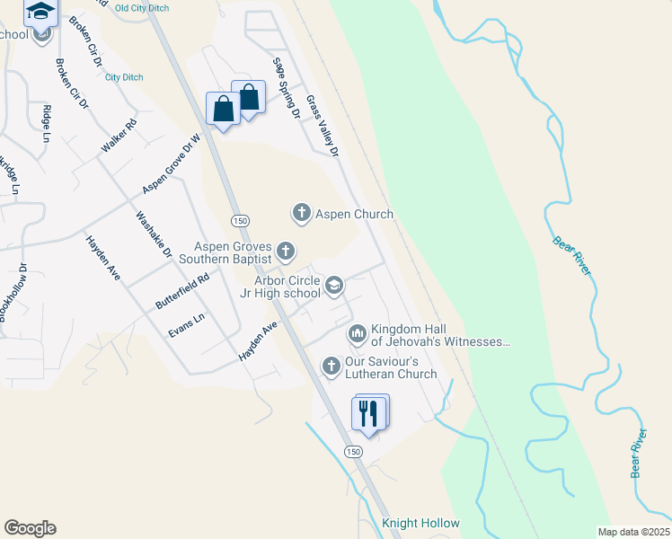 map of restaurants, bars, coffee shops, grocery stores, and more near 92 East Hayden Avenue in Evanston