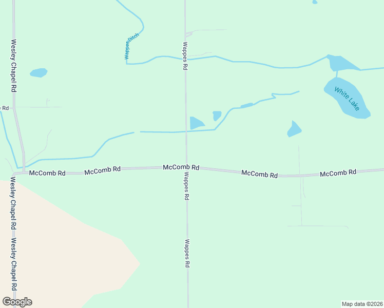 map of restaurants, bars, coffee shops, grocery stores, and more near 17501-17711 Wappes Road in Churubusco