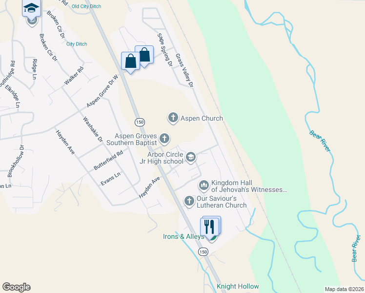 map of restaurants, bars, coffee shops, grocery stores, and more near 92 East Hayden Avenue in Evanston