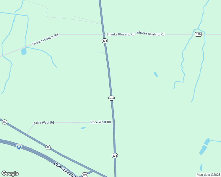 map of restaurants, bars, coffee shops, grocery stores, and more near 1074 Ohio 534 in Newton Falls