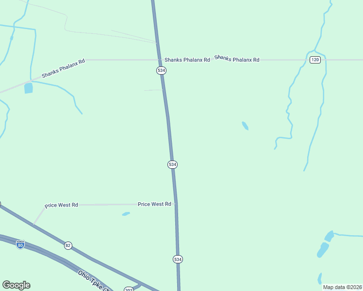 map of restaurants, bars, coffee shops, grocery stores, and more near 1074 State Route 534 in Newton Falls