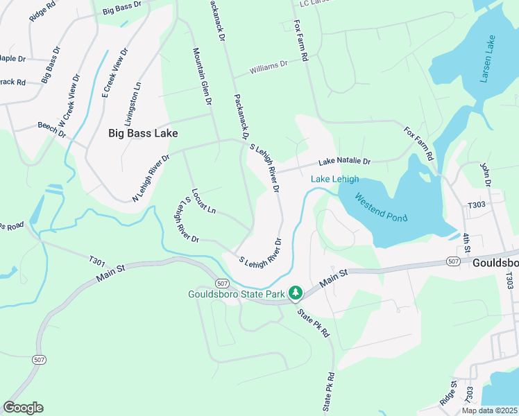 map of restaurants, bars, coffee shops, grocery stores, and more near 401 Packanack Drive in Lackawanna County