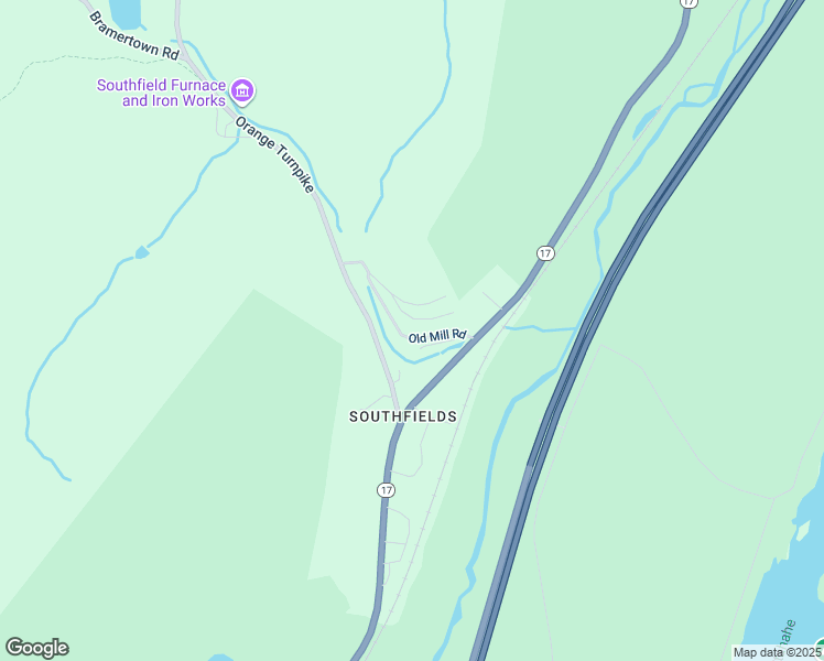 map of restaurants, bars, coffee shops, grocery stores, and more near 406 Old Mill Road in Southfields