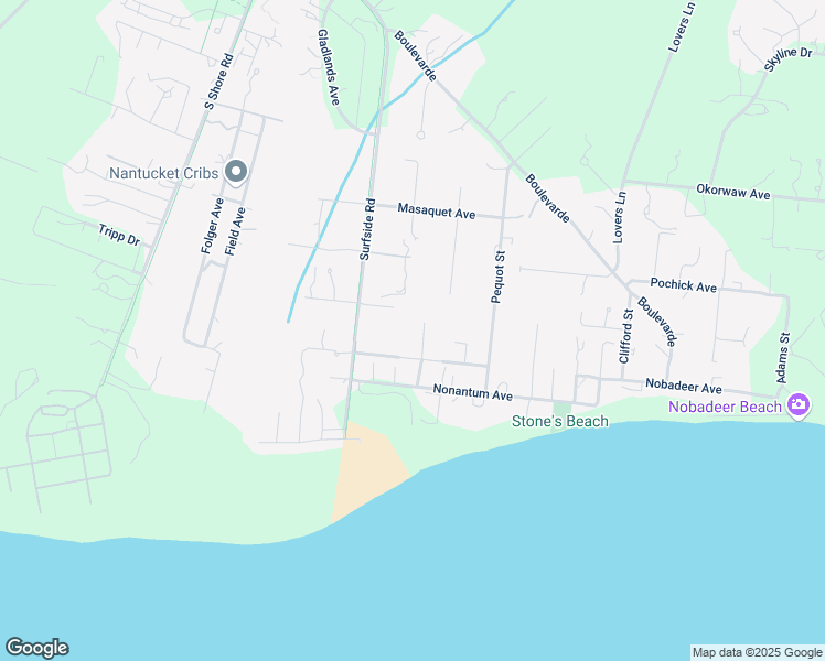 map of restaurants, bars, coffee shops, grocery stores, and more near 10 Plum Street in Nantucket