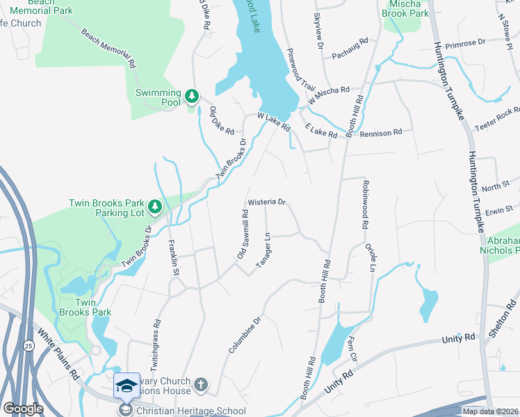 map of restaurants, bars, coffee shops, grocery stores, and more near 63 Tanager Lane in Trumbull