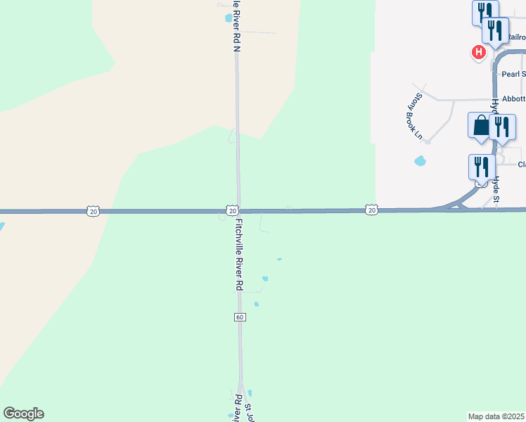 map of restaurants, bars, coffee shops, grocery stores, and more near 4725-4777 U.S. 20 in Wakeman