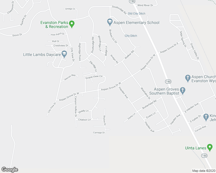 map of restaurants, bars, coffee shops, grocery stores, and more near 116 Aspen Grove Drive West in Evanston