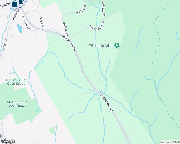 map of restaurants, bars, coffee shops, grocery stores, and more near 82 Georgetown Road in Weston