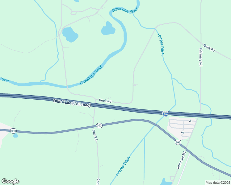 map of restaurants, bars, coffee shops, grocery stores, and more near 3599 Beck Road in Mantua