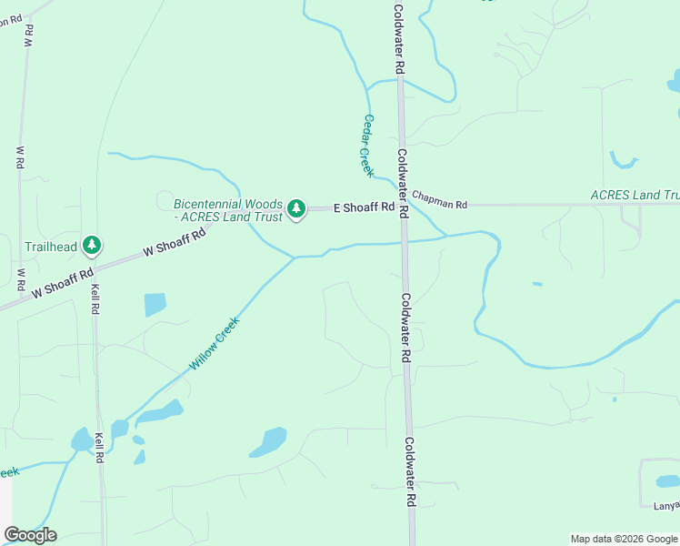 map of restaurants, bars, coffee shops, grocery stores, and more near 591 Outline Trail in Huntertown