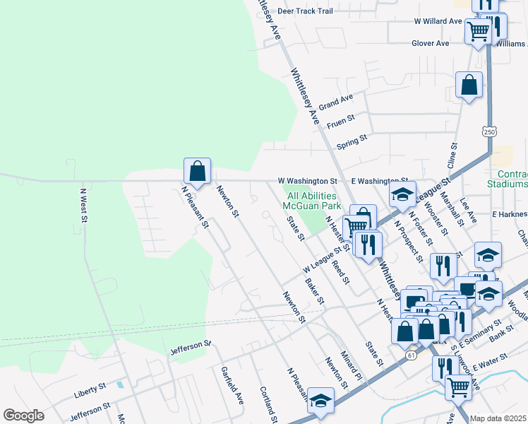 map of restaurants, bars, coffee shops, grocery stores, and more near 4 Anna Drive in Norwalk