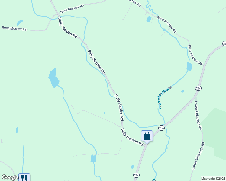 map of restaurants, bars, coffee shops, grocery stores, and more near 39 Sally Harden Road in Wantage