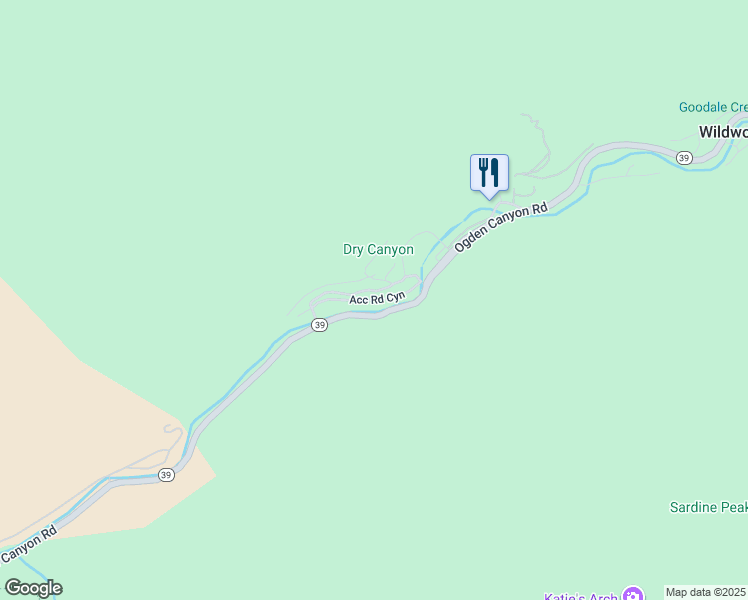 map of restaurants, bars, coffee shops, grocery stores, and more near 342 Ogden Canyon in Ogden