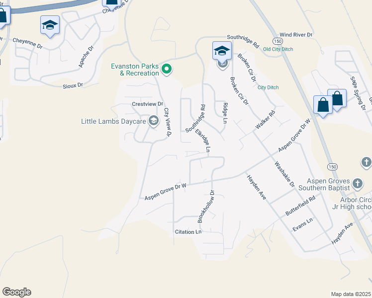 map of restaurants, bars, coffee shops, grocery stores, and more near 152 Highridge Point in Evanston