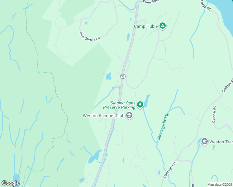 map of restaurants, bars, coffee shops, grocery stores, and more near 64 Ladder Hill Road North in Weston
