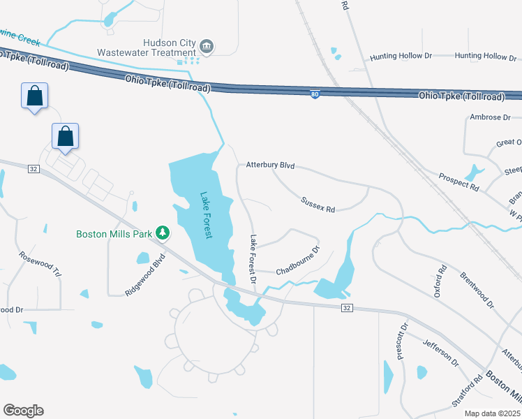 map of restaurants, bars, coffee shops, grocery stores, and more near 25 Essex Circle in Hudson