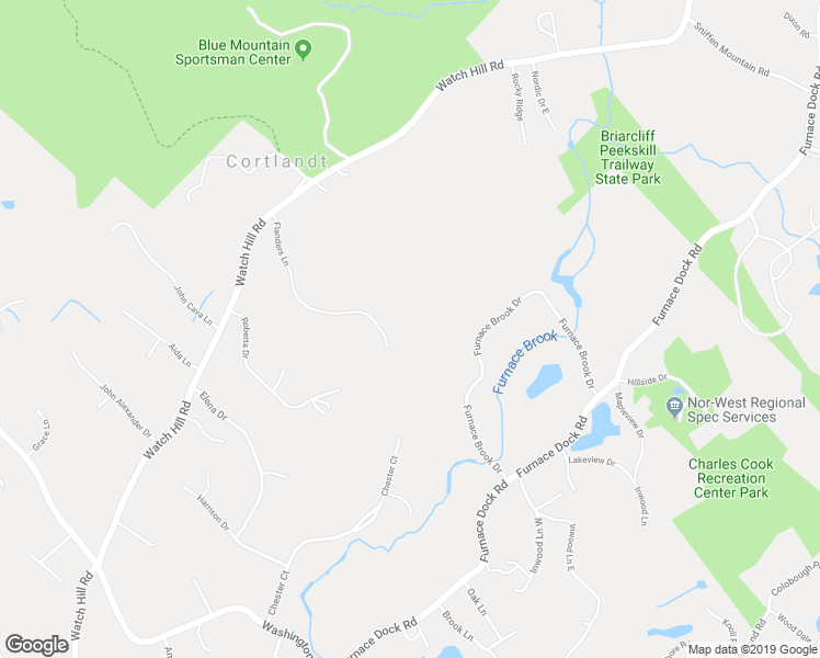 map of restaurants, bars, coffee shops, grocery stores, and more near 11 Flanders Lane in Cortlandt