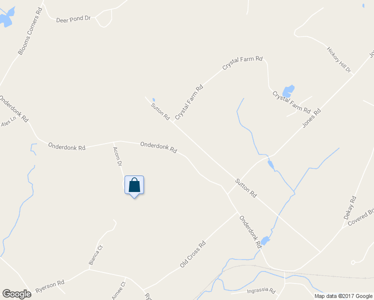 map of restaurants, bars, coffee shops, grocery stores, and more near 64 Onderdonk Road in Warwick