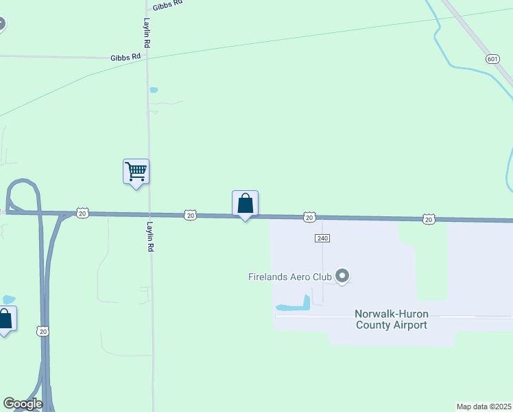 map of restaurants, bars, coffee shops, grocery stores, and more near 860 U.S. 20 in Norwalk