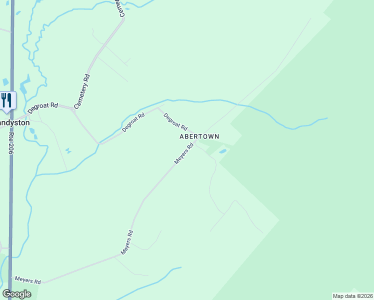 map of restaurants, bars, coffee shops, grocery stores, and more near 40 Meyers Road in Sussex County