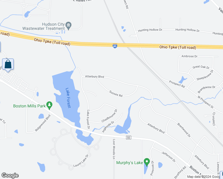 map of restaurants, bars, coffee shops, grocery stores, and more near 61 Sussex Road in Hudson