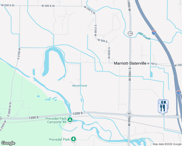 map of restaurants, bars, coffee shops, grocery stores, and more near 2151 West 700 South in Ogden