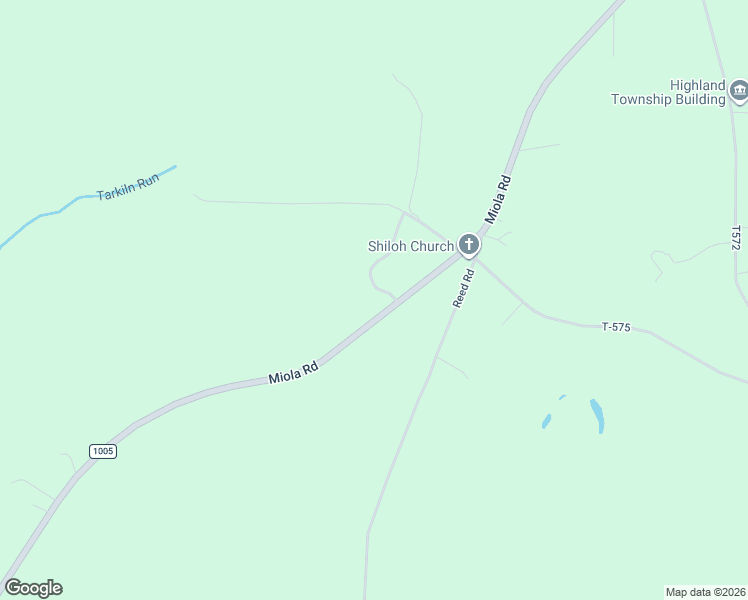 map of restaurants, bars, coffee shops, grocery stores, and more near 3071-3447 Miola Road in Clarion