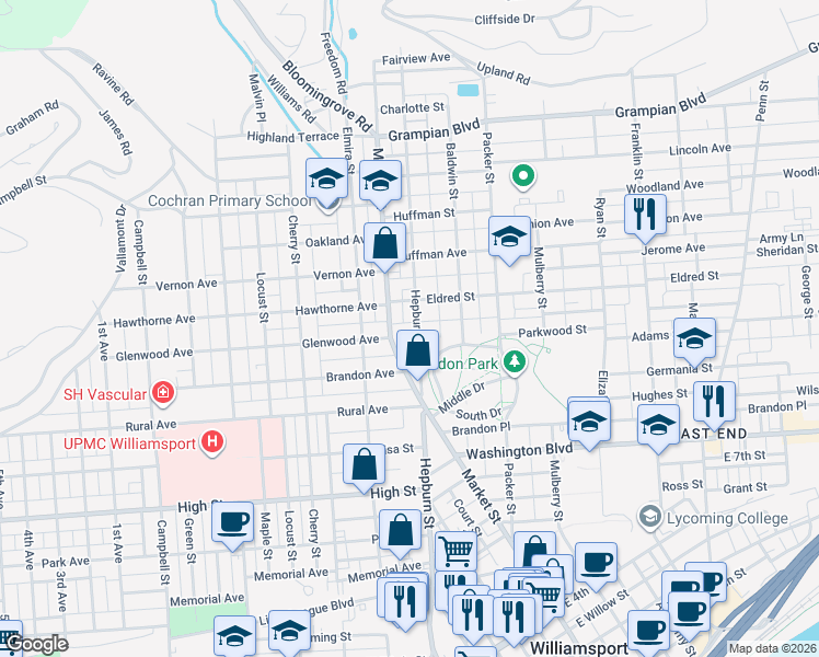 1013 Hepburn Street, Williamsport PA Walk Score