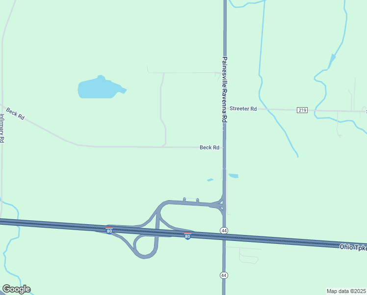 map of restaurants, bars, coffee shops, grocery stores, and more near 4400 Beck Road in Mantua