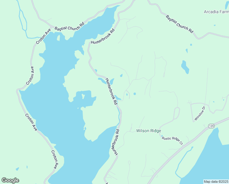 map of restaurants, bars, coffee shops, grocery stores, and more near 1380 Hunterbrook Road in Yorktown Heights