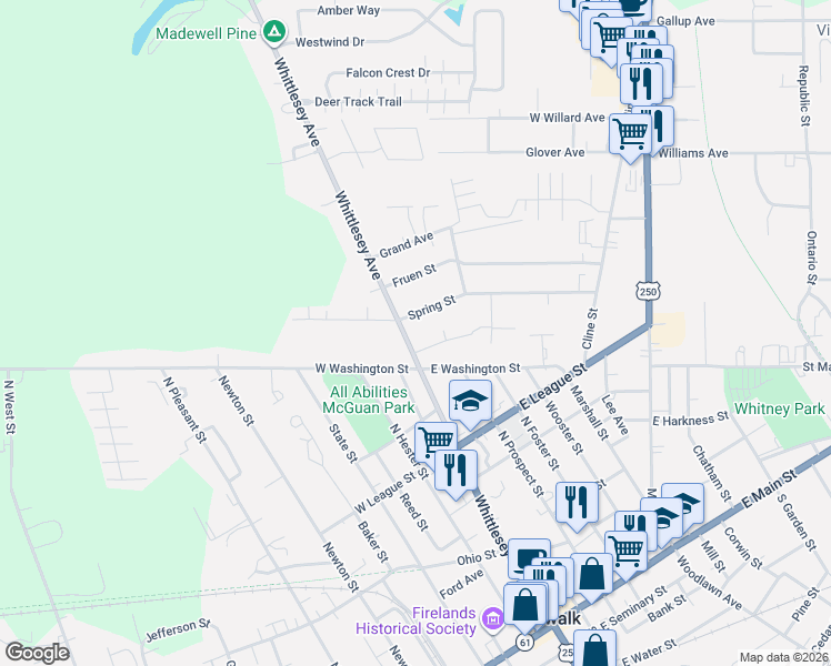 map of restaurants, bars, coffee shops, grocery stores, and more near 178 Whittlesey Avenue in Norwalk