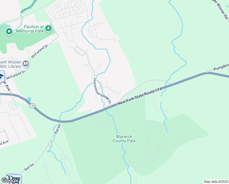 map of restaurants, bars, coffee shops, grocery stores, and more near 21 Olde Wagon Road in Warwick