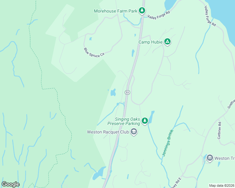 map of restaurants, bars, coffee shops, grocery stores, and more near 64 Ladder Hill Road North in Weston