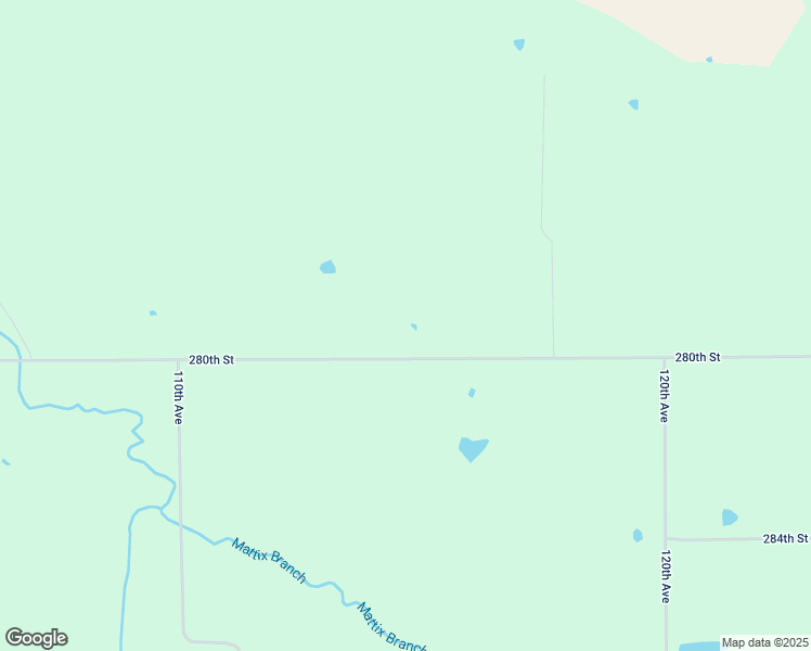 map of restaurants, bars, coffee shops, grocery stores, and more near 280th Street in Hedrick