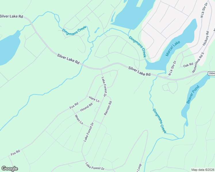 map of restaurants, bars, coffee shops, grocery stores, and more near 100 Fox Road in Dingmans Ferry