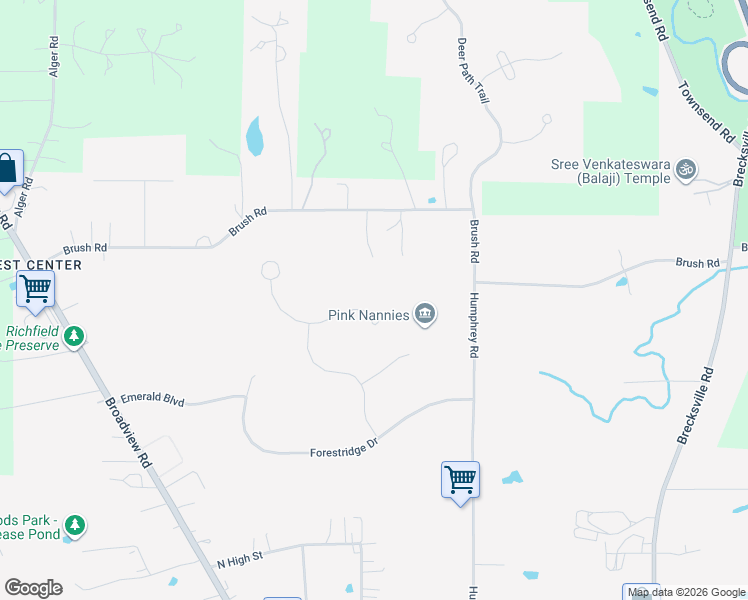 map of restaurants, bars, coffee shops, grocery stores, and more near 3971 Evergreen Lane in Richfield