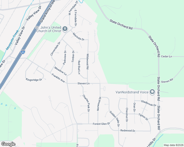 map of restaurants, bars, coffee shops, grocery stores, and more near 18 Norwood Drive in Council Bluffs