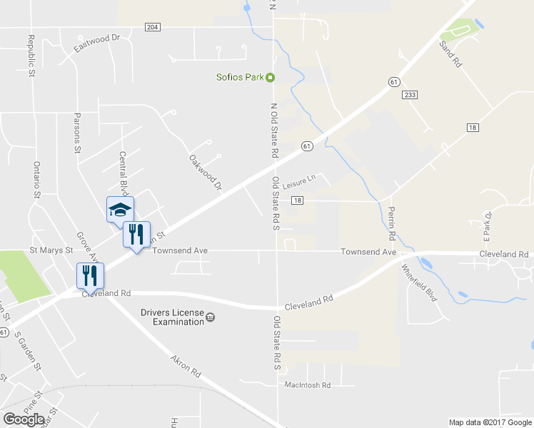 map of restaurants, bars, coffee shops, grocery stores, and more near 8 Old State Road South in Norwalk