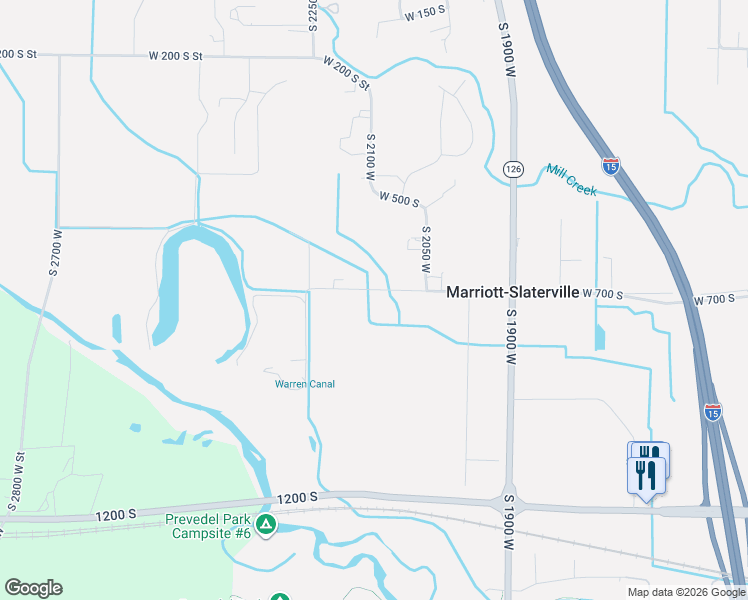 map of restaurants, bars, coffee shops, grocery stores, and more near 2151 West 700 South in Ogden