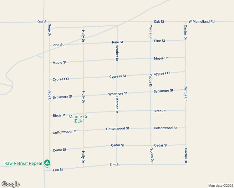map of restaurants, bars, coffee shops, grocery stores, and more near Sycamore Street in Elko County