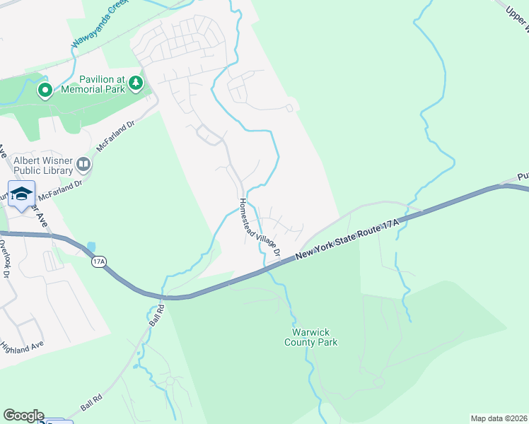 map of restaurants, bars, coffee shops, grocery stores, and more near 21 Olde Wagon Road in Warwick