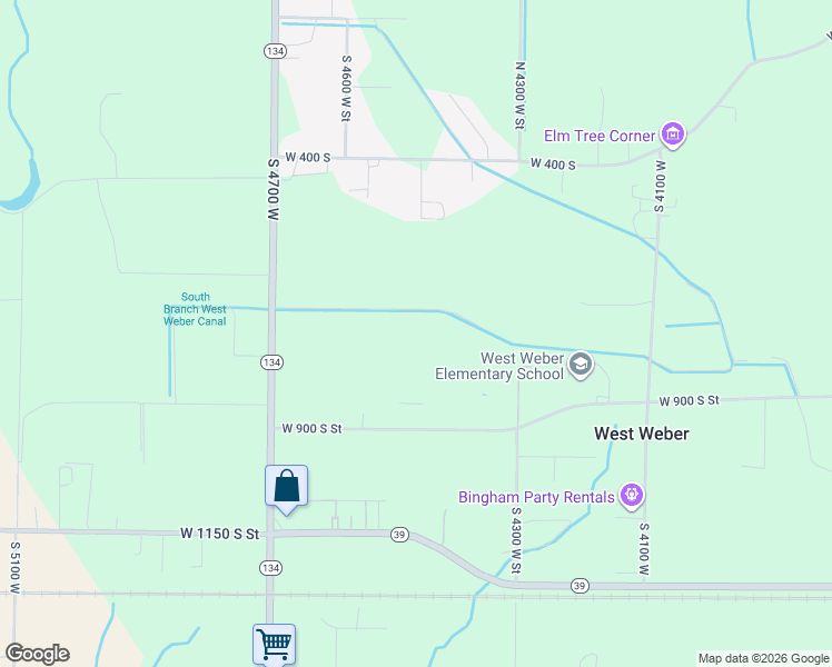 map of restaurants, bars, coffee shops, grocery stores, and more near 4463 West Bucky South in Ogden