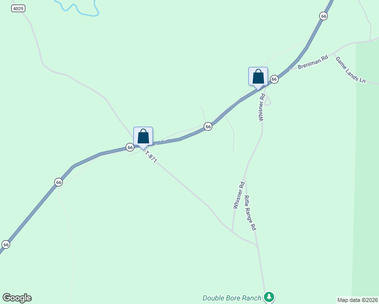 map of restaurants, bars, coffee shops, grocery stores, and more near 22782 Highway 66 in Shippenville