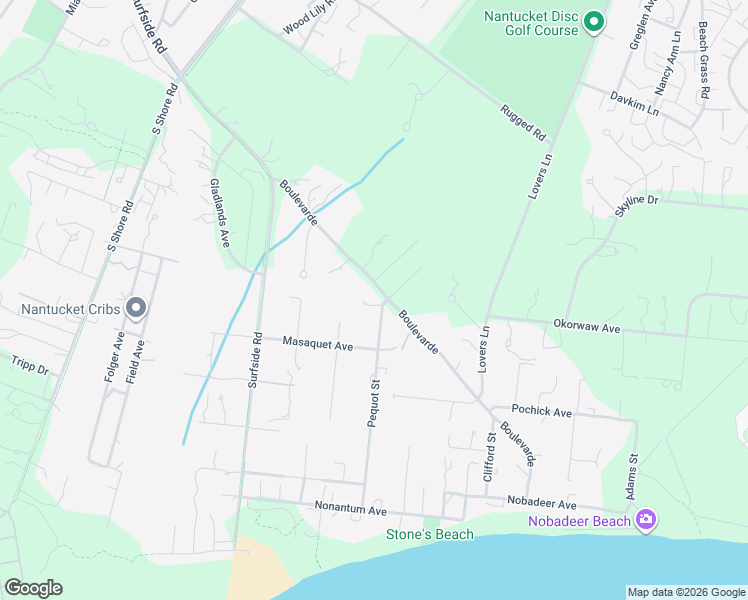 map of restaurants, bars, coffee shops, grocery stores, and more near 28 Pequot Street in Nantucket