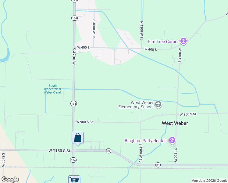 map of restaurants, bars, coffee shops, grocery stores, and more near 4458 West Bucky South in Ogden