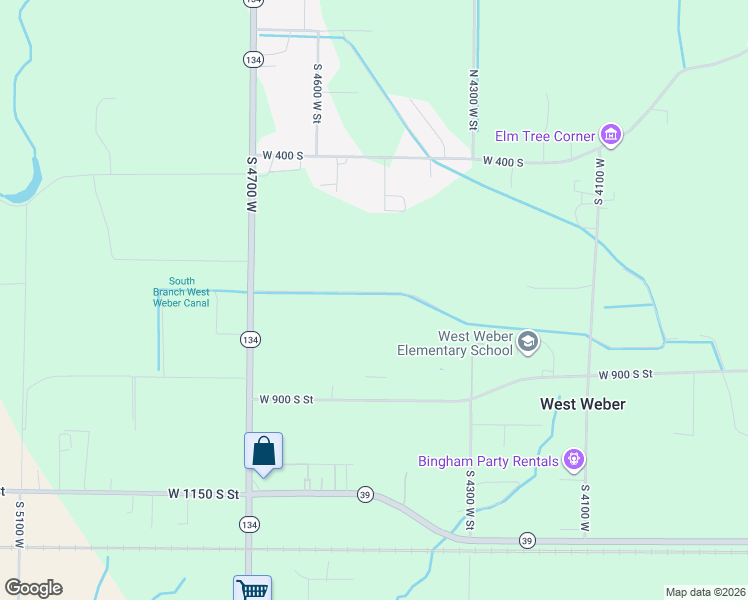 map of restaurants, bars, coffee shops, grocery stores, and more near 4476 West Bucky South in Ogden