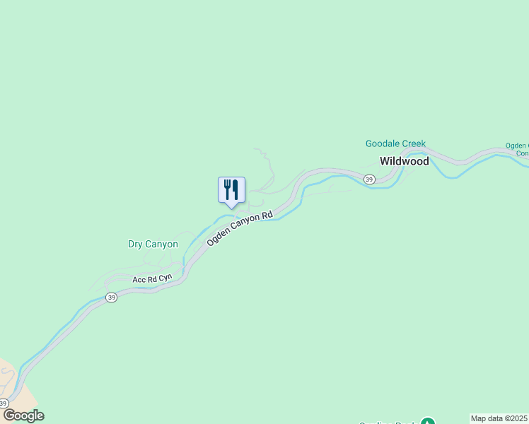 map of restaurants, bars, coffee shops, grocery stores, and more near 536 Ogden Canyon in Ogden
