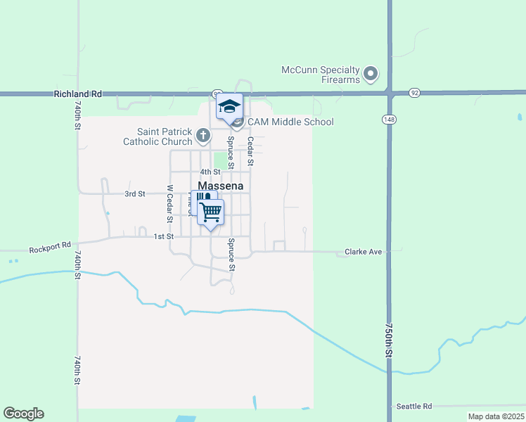 202 East Cedar Street, Massena IA Walk Score