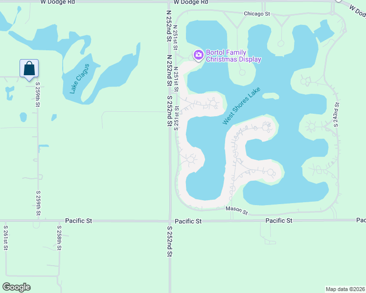 map of restaurants, bars, coffee shops, grocery stores, and more near 25032 Emile Circle in Waterloo